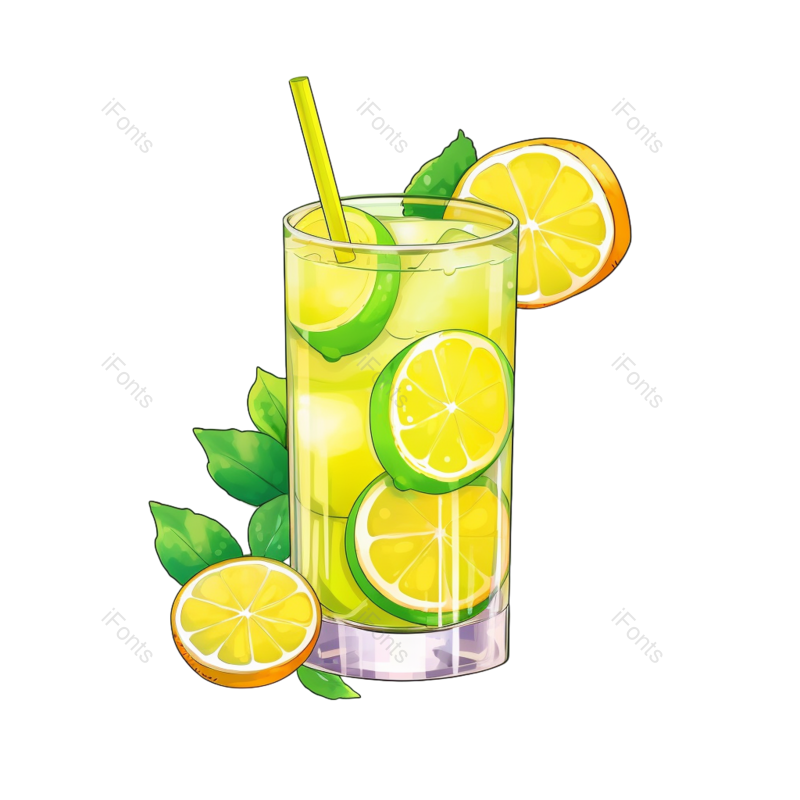 元素图片,清新元素,夏天PNG,插画免抠素材